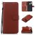 Samsung Galaxy A20e Wallet Kickstand Magnetic Leather Case Brown