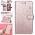 iPhone 11 Embossed Cat Bee Wallet Magnetic Stand Case Rose Gold