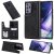 Samsung Galaxy Note 20 Ultra Luxury Tree and Cat Magnetic Card Slots Stand Cover Black