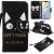 iPhone 12 Embossed Cat Ears Wallet Magnetic Stand Case