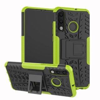 Huawei P30 Lite Hybrid Rugged PC + TPU Kickstand Case Green