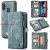 CaseMe Samsung Galaxy A20e Wallet Detachable 2 in 1 Case Blue