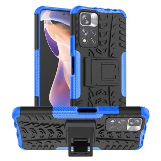 Xiaomi Redmi Note 11 Pro Anti-Slip Hybrid Kickstand Case Blue