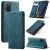CaseMe Samsung Galaxy A41 Wallet Kickstand Flip Case Blue