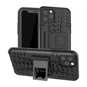 Hybrid Rugged iPhone 11 Pro Kickstand Shockproof Case Black