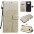 Xiaomi Poco X3 NFC Embossed Tree Cat Butterfly Wallet Stand Case Gold