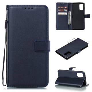 Samsung Galaxy S20 Wallet Kickstand Magnetic PU Leather Case Dark Blue