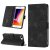 Skin-friendly iPhone 8 Plus/7 Plus Wallet Stand Case with Wrist Strap Black