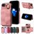 For iPhone 7/8/SE 2020/SE 2022 Card Holder Ring Kickstand Case Pink