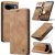 CaseMe Google Pixel 11 Pro XL Suede Leather Wallet Case Brown