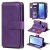 Samsung Galaxy S9 Multi-function 10 Card Slots Wallet Case Violet