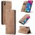 CaseMe Samsung Galaxy M10 Wallet Magnetic Flip Case Brown