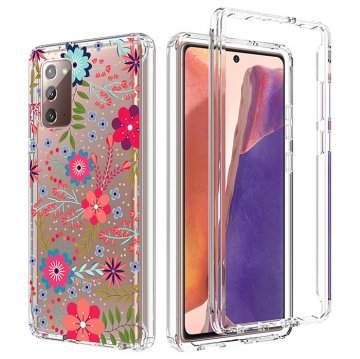 Samsung Galaxy Note 20 Clear Bumper TPU Floral Prints Case