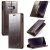 CaseMe Samsung Galaxy S10e Magnetic Flip Wallet Stand Case Brown