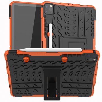 Hybrid Rugged iPad Pro 11 inch 2020 Kickstand Shockproof Case Orange