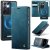 CaseMe Samsung Galaxy S21 Ultra 2-in-1 Magnetic Wallet Case – Wireless Charging & RFID Blocking Blue