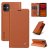 YIKATU iPhone 12 Mini Wallet Kickstand Magnetic Case Brown