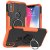 iPhone X/XS Hybrid Rugged PC + TPU Ring Kickstand Case Orange