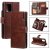 Samsung Galaxy A42 5G Wallet 9 Card Slots Magnetic Case Brown