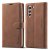 Forwenw Samsung Galaxy S21 Plus Wallet Magnetic Kickstand Case Brown