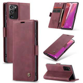 CaseMe Samsung Galaxy Note 20 Ultra Wallet Magnetic Flip Case Red