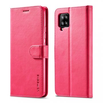 LC.IMEEKE Samsung Galaxy A42 5G Wallet Magnetic Stand Case Rose