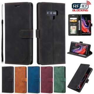 Samsung Galaxy Note 9 Wallet RFID Blocking Kickstand Case Black