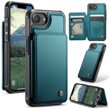 CaseMe iPhone 16e RFID Blocking Card Holder Kickstand Case Green