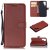 Huawei P30 Pro Wallet Kickstand Magnetic Leather Case Brown