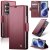 CaseMe Samsung Galaxy Z Fold8 Ultra RFID Wallet Case with Magnetic Buckle & Wireless Charging Red