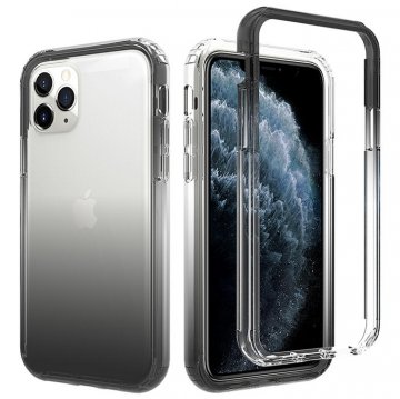 iPhone 11 Pro Shockproof Clear Gradient Cover Black
