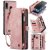 CaseMe Samsung Galaxy A20 Wallet Case with Wrist Strap Pink