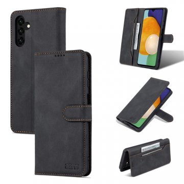 AZNS Samsung Galaxy A13 5G Wallet Kickstand Magnetic Case Black