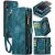 CaseMe iPhone XS Max Zipper Wallet Case with Wrist Strap Blue