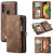 CaseMe Samsung Galaxy A40 Zipper Wallet Detachable 2 in 1 Case Coffee