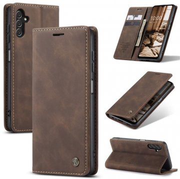 CaseMe Samsung Galaxy A14 5G Wallet Luxury Leather Case Coffee