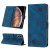 Skin-friendly iPhone XS Max Wallet Stand Case with Wrist Strap Blue