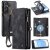 CaseMe Samsung Galaxy S26 2-in-1 Magnetic RFID Wallet Case with Wireless Charging & Wrist Strap Black