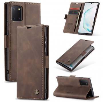 CaseMe Samsung Galaxy A81/Note 10 Lite Wallet Magnetic Case Coffee