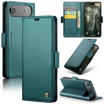 CaseMe iPhone Air Wallet RFID Blocking Magnetic Buckle Case Green