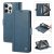 LC.IMEEKE Wallet Kickstand Magnetic Buckle Phone Case Blue