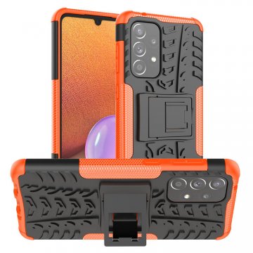 Samsung Galaxy A33 5G Anti-Slip Hybrid Kickstand Case Orange