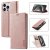 LC.IMEEKE Wallet Magnetic Stand Leather Phone Case Rose Gold