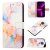 Marble Pattern Moto G Play 2021 Wallet Stand Case Marble White