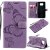 Xiaomi Poco X3 NFC Embossed Butterfly Wallet Magnetic Stand Case Purple