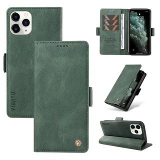 YIKATU iPhone 11 Pro Max Skin-touch Wallet Kickstand Case Green