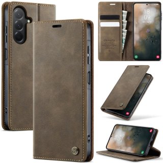 CaseMe Samsung Galaxy A17 Magnetic Wallet Case with RFID Blocking Coffee