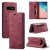 Autspace Samsung Galaxy S10 Plus Wallet Kickstand Case Red