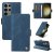 YIKATU Samsung Galaxy S23 Ultra Skin-touch Wallet Kickstand Case Blue