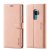 Forwenw Samsung Galaxy S9 Wallet Magnetic Kickstand Case Rose Gold